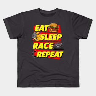 EAT,SLEEP,RACE,REPEAT (ESRR) Kids T-Shirt